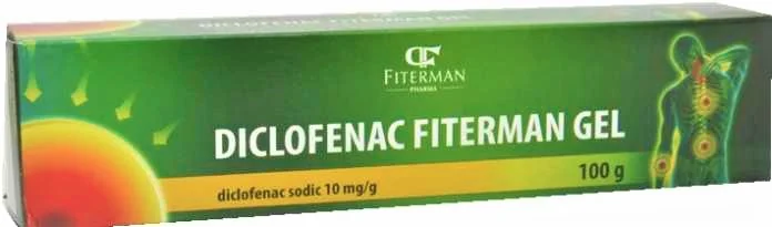 Diclofenac gel 1%, 100g, Fiterman
