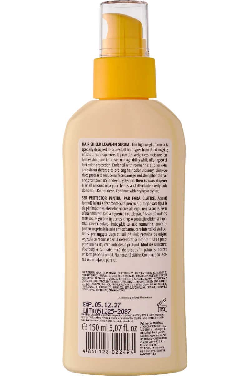 Ser protector pentru par Solar, 150ml, Viorica 