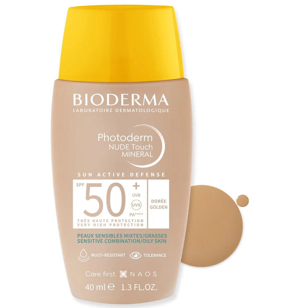 Fluid Nude Touch Mineral Auriu cu SPF50+ Photoderm, 40ml, Bioderma