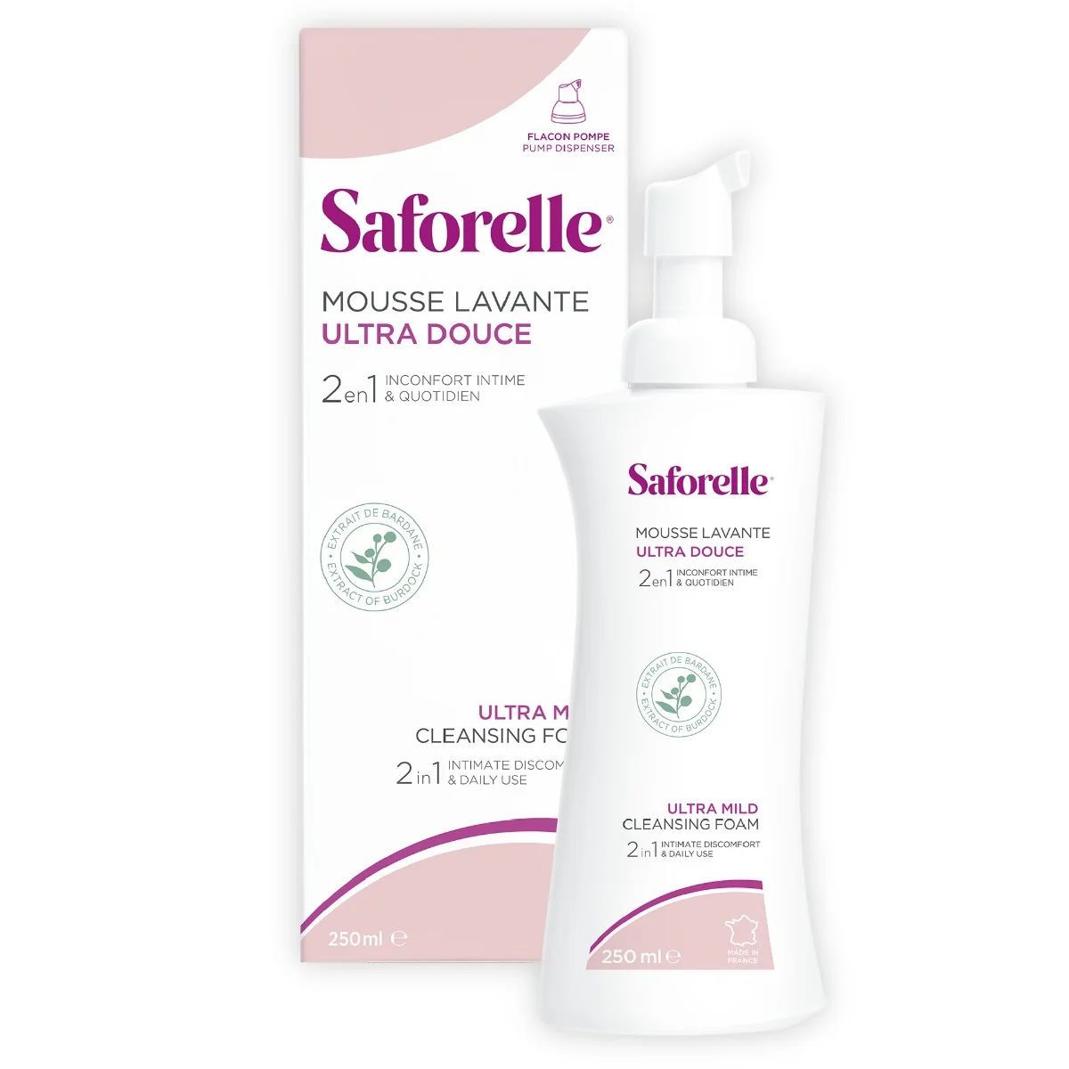 Spuma intima pentru curatare ultra delicata, 250ml, Saforelle