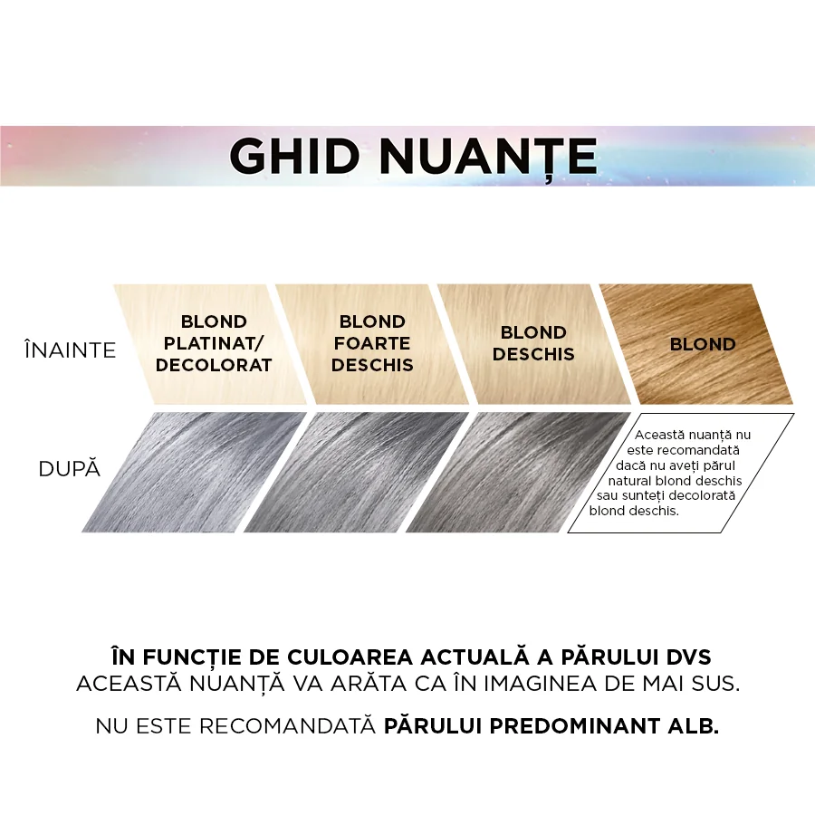 Vopsea de par permanenta cu amoniac Preference Vivid Colours 10.112 Silver Grey, 204ml, L'Oreal Paris