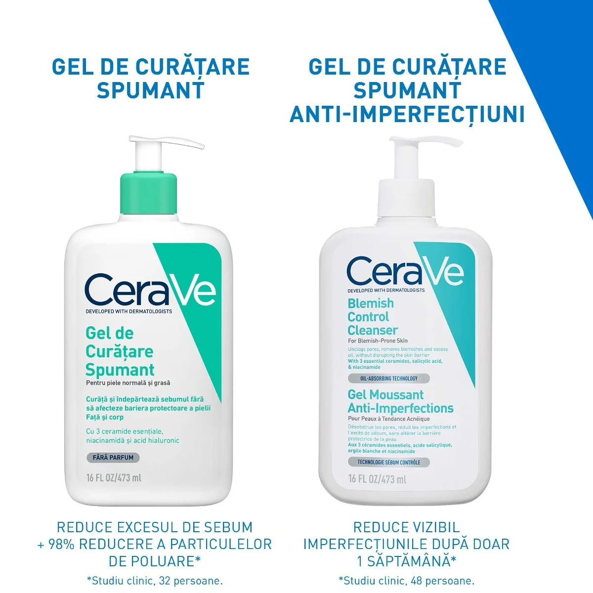 Gel de curatare spumant piele normala-grasa, 473ml, CeraVe