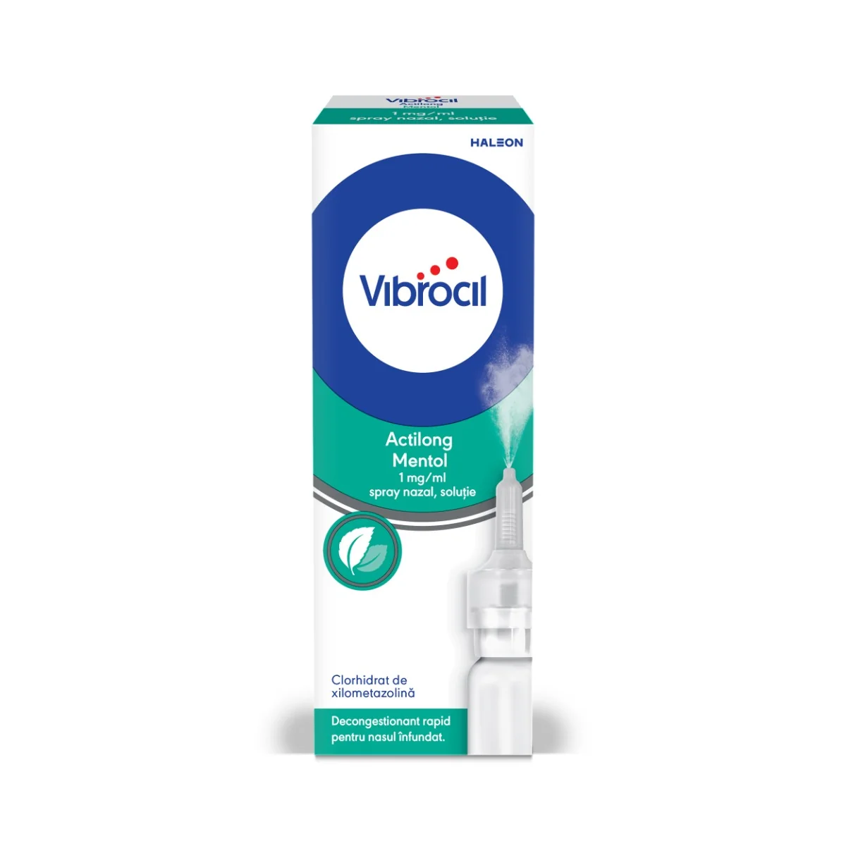 Vibrocil Actilong Mentol 1 mg/ml spray nazal solutie, 10ml, Haleon