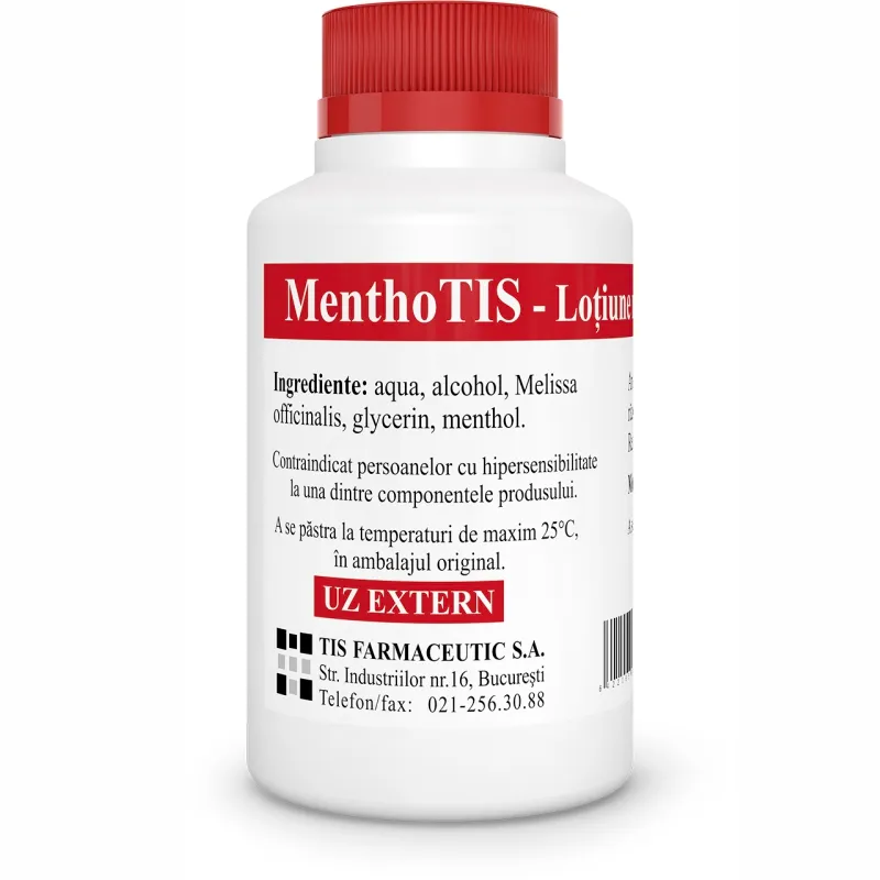 Lotiune mentolata MenthoTIS, 100ml, Tis Farmaceutic