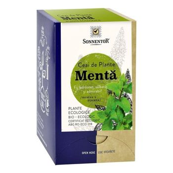 Ceai Bio Menta (mentha piperita), 18 plicuri, Sonnentor 