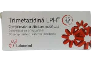 Trimetazidina LPH 35 mg, 60 comprimate cu eliberare prelungita, Labormed