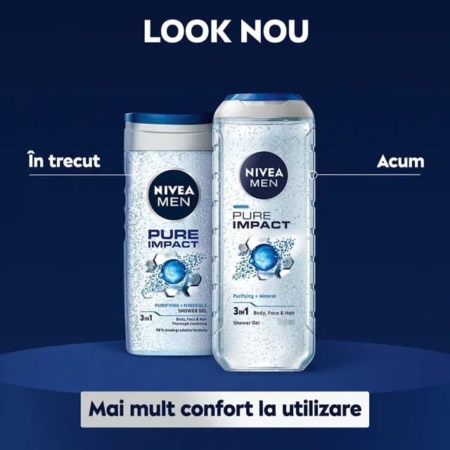 Gel de dus Pure Impact, 500ml, Nivea
