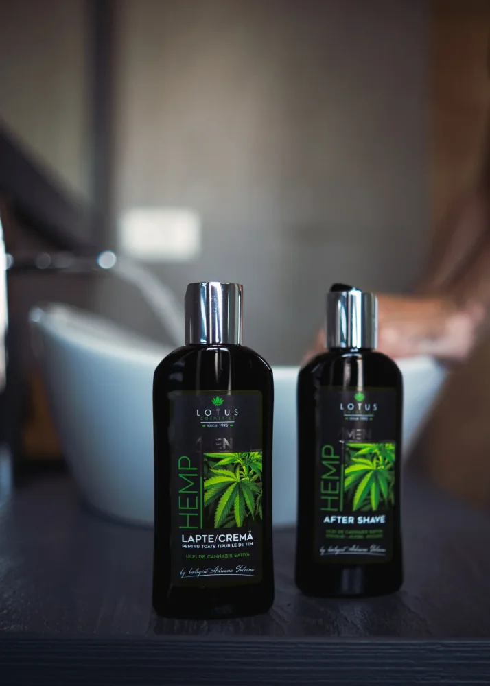 Lapte crema fata cu extract de ulei de canabis sativa Hemp 4 Men, 150ml, Lotus Cosmetics