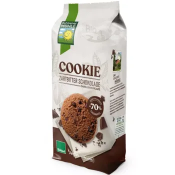 Cookies bio cu ciocolata neagra, 175g, Bohlsener Muhle 