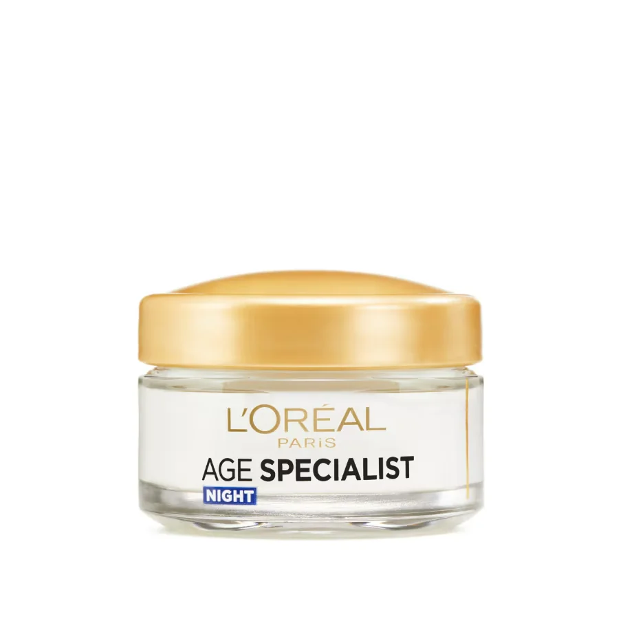 Crema antirid pentru fata de noapte Age Specialist 35+, 50ml, L'Oreal Paris 