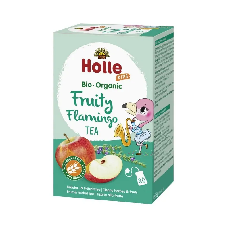 Ceai de fructe pentru copii Fruity Flamingo, 36g, 20 plicuri, Holle Baby Food