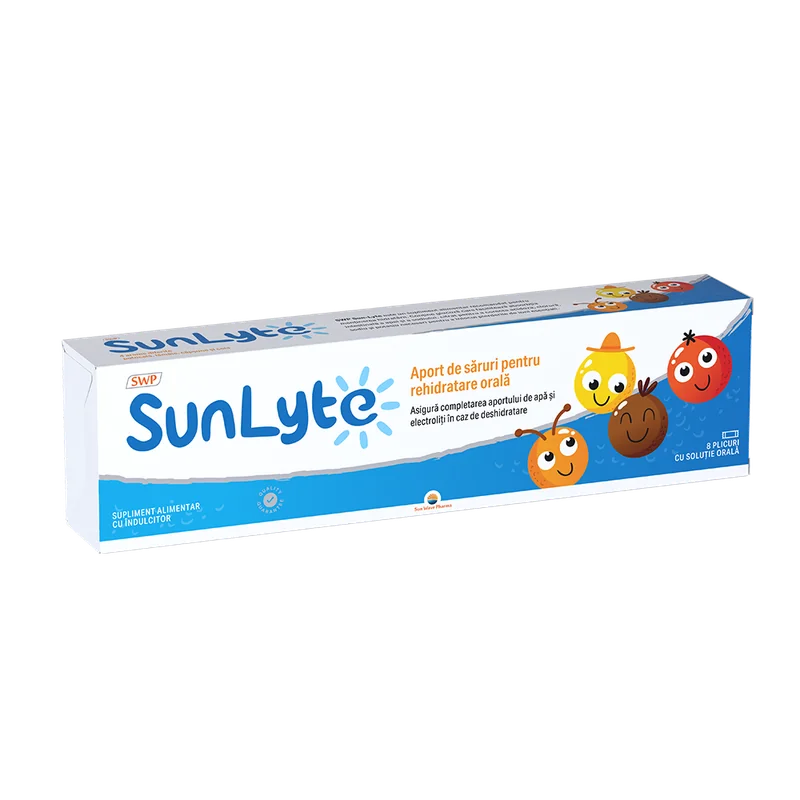 Sun-Lyte saruri de rehidratare, 8 plicuri, Sun Wave Pharma
