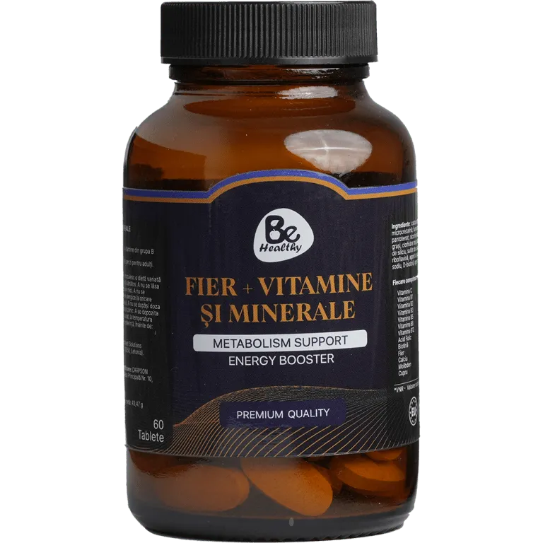 Fier + Vitamine si minerale, 60 tablete, Be Healthy