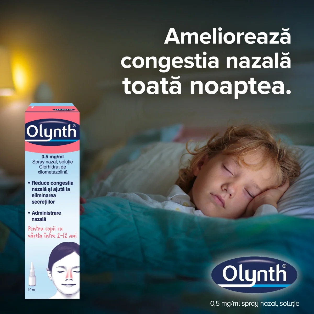 Olynth 0,05% spray nazal pentru copii, 10ml, Johnson&Johnson