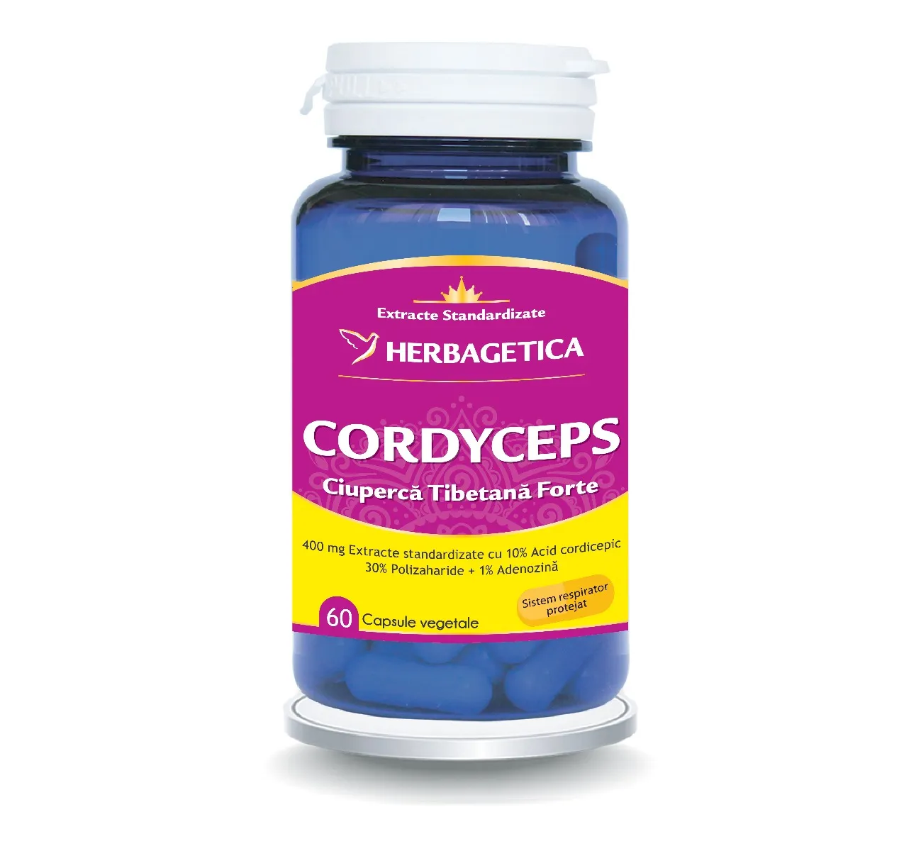 Cordyceps 10/30/1, 60 capsule, Herbagetica