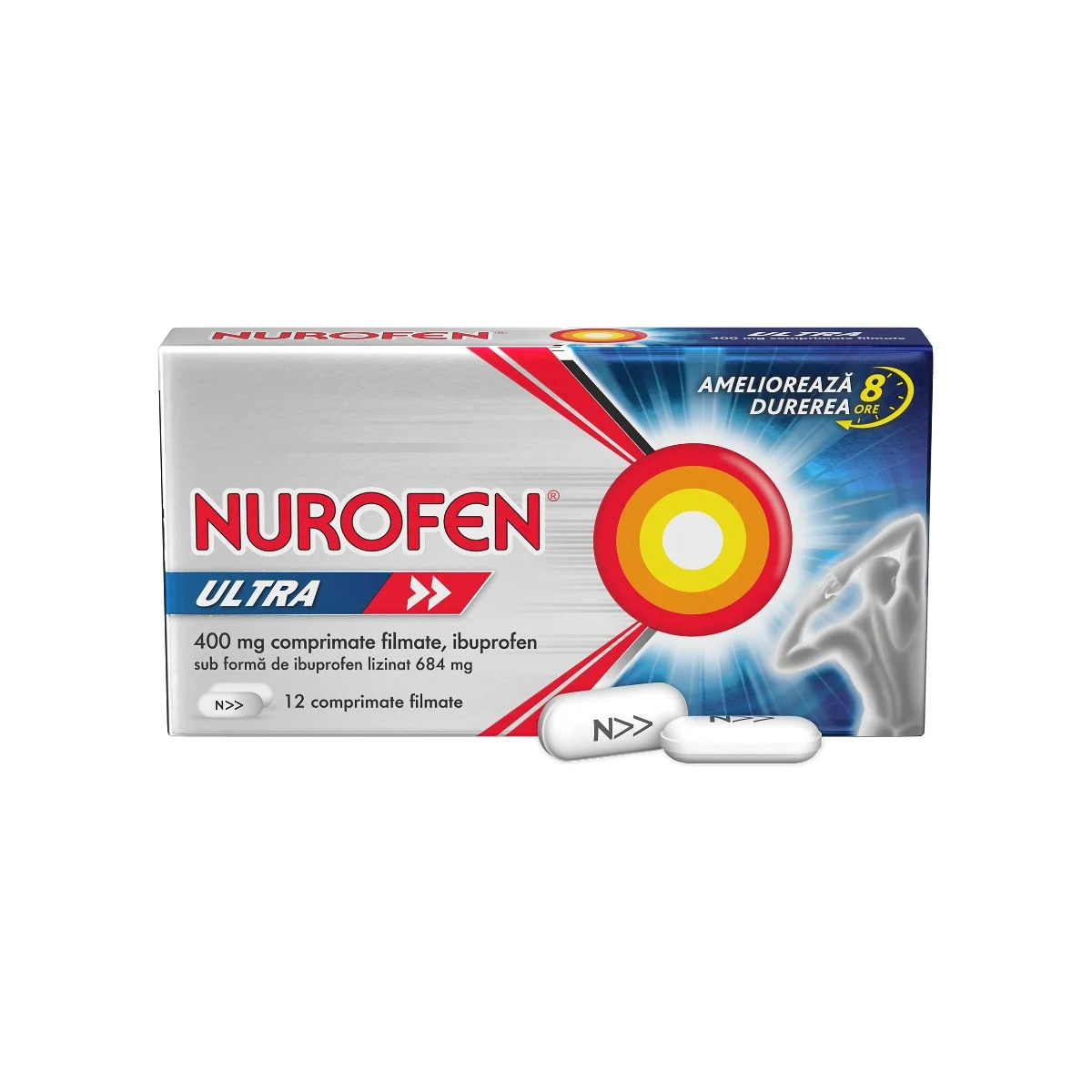Nurofen Ultra 400mg, 12 comprimate filmate, Reckitt Benckiser