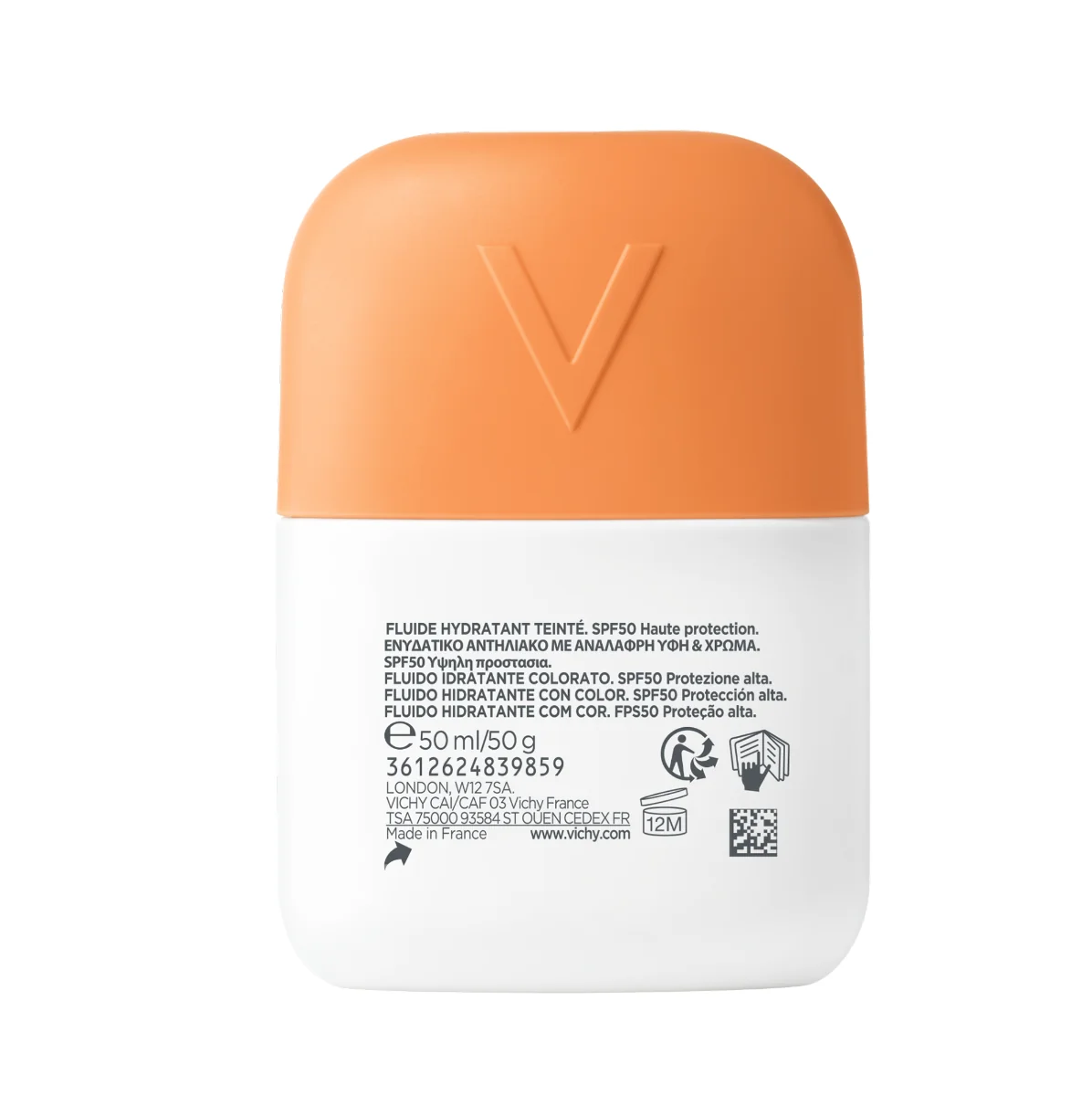 Fluid hidratant colorat SPF 50 Capital Soleil UV AQUA , 50ml, Vichy
