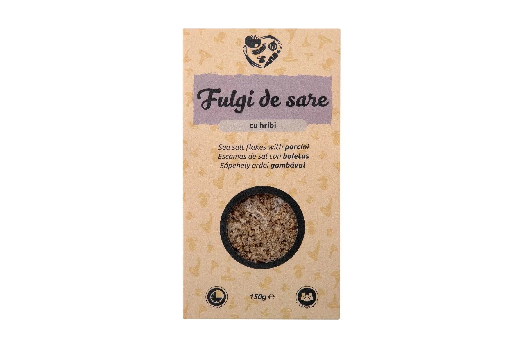 Fulgi de sare cu hribi, 150g, Ecotravio