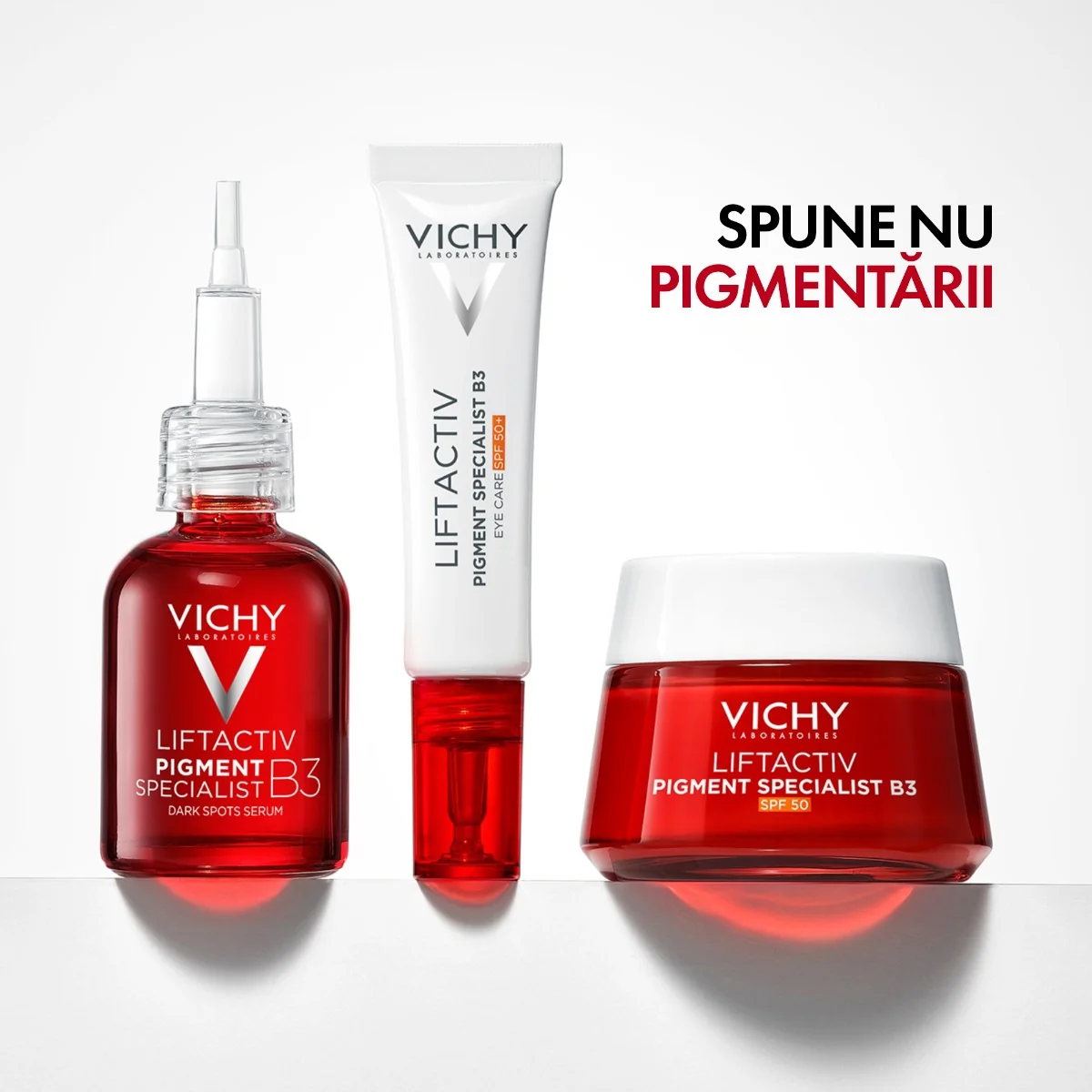 Crema pentru ingrijirea zonei ochilor LiftActiv B3 Pigment Specialist SPF50+ cu Melasyl™, 15ml, Vichy
