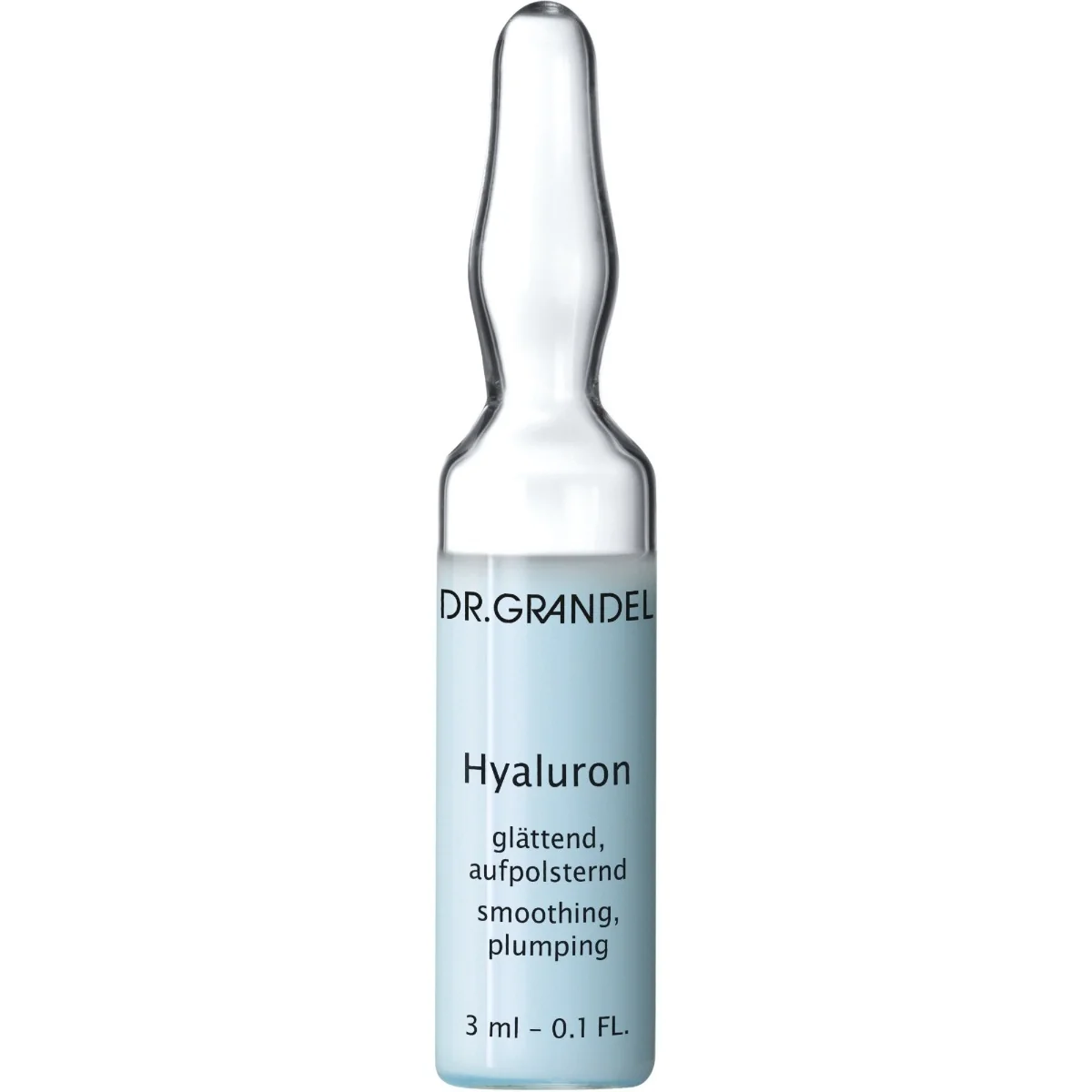 Fiola cu concentrat pentru intarirea, netezirea si hidratarea pielii Hyaluron, 3ml, Dr. Grandel