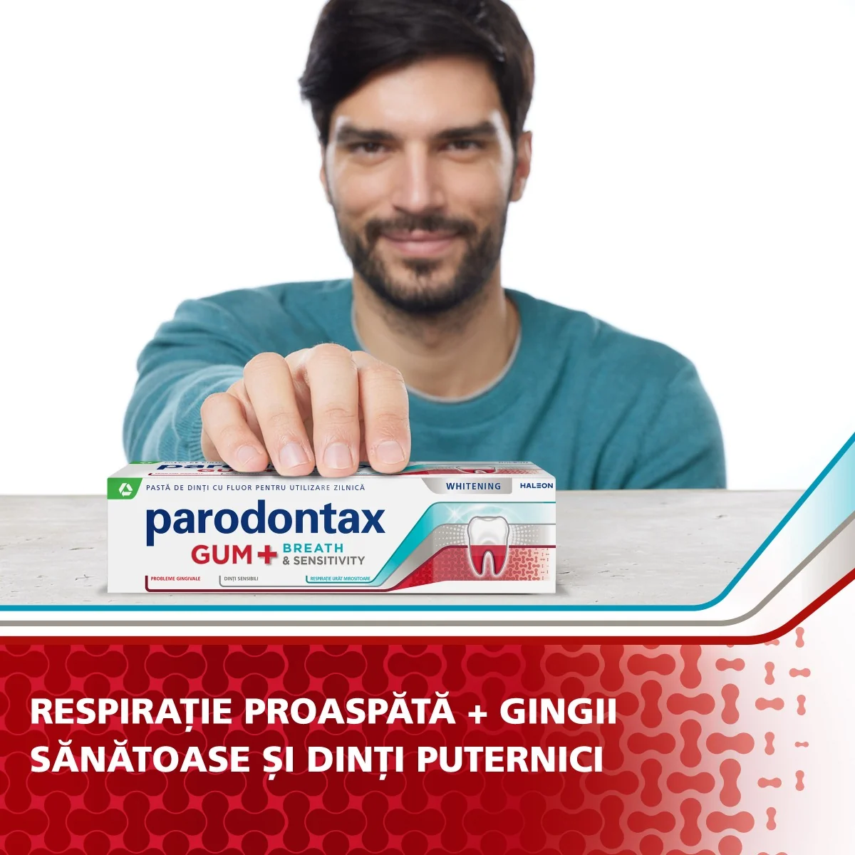 Pasta de dinti Gum + Breath Sensitivity and Whitening, 75ml, Parodontax