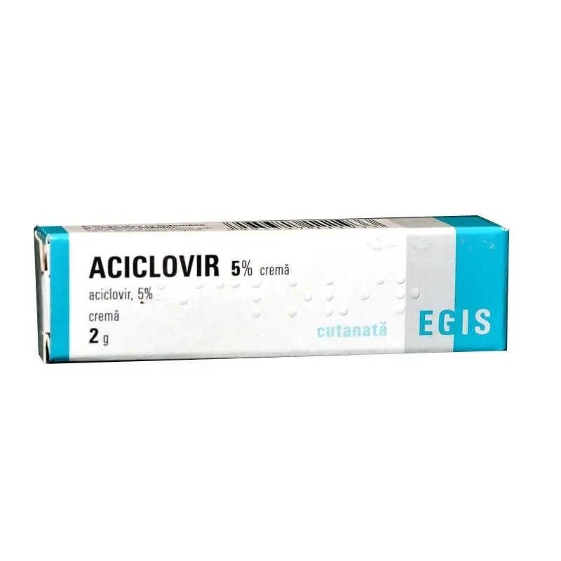 Aciclovir 5% crema, 2 g, Egis