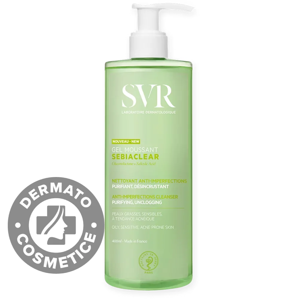 Gel spumant Sebiaclear, 400ml, SVR
