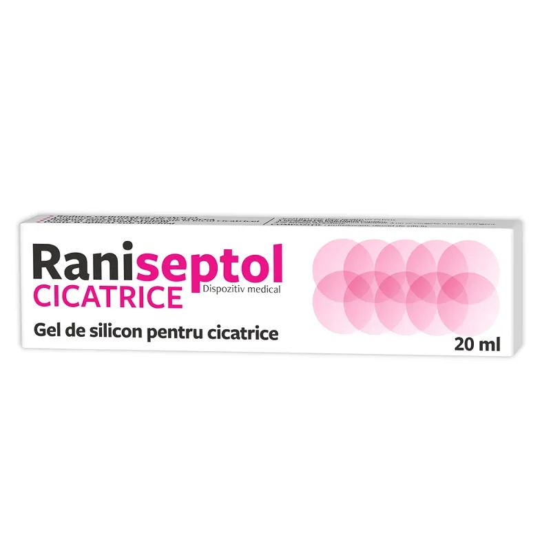 Raniseptol Cicatrice gel de silicon, 20ml, Zdrovit