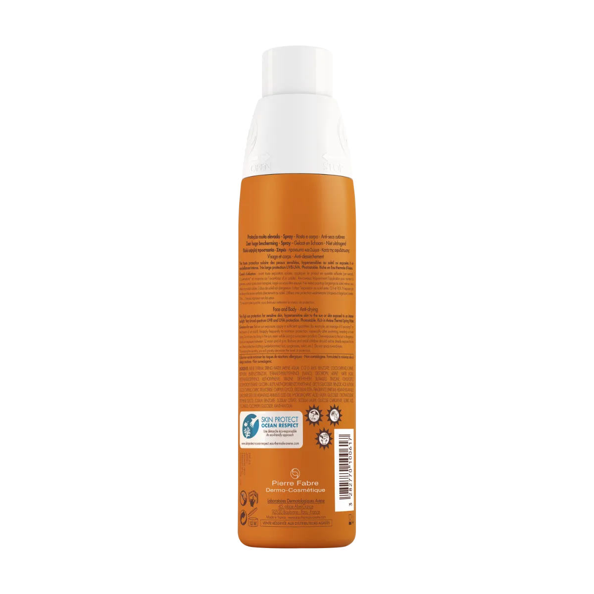 Spray pentru protectie solara SPF50+, 200ml, Avene 