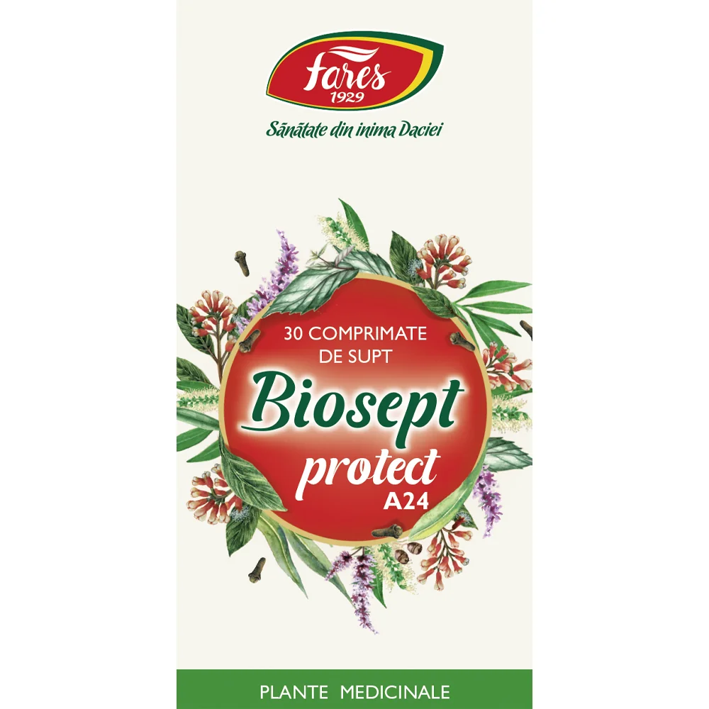 Biosept Protect A24, 30 comprimate, Fares