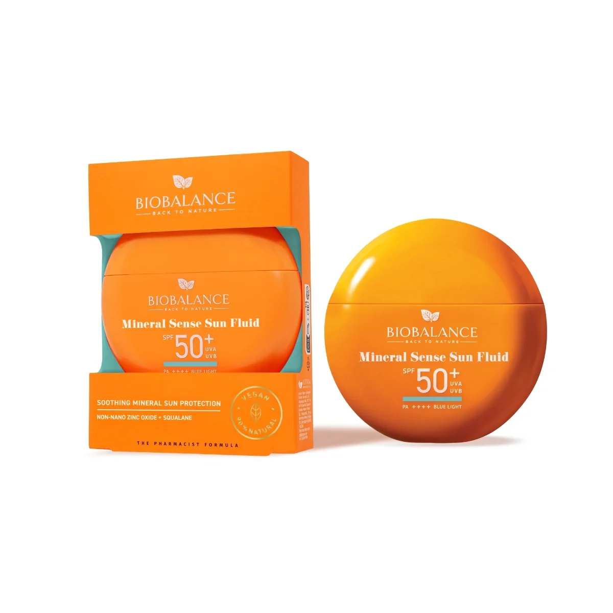 Protectie solara Mineral Sens Fluid SPF 50+ UVA&UVB,PA++++ Blue Light, 40ml, Bio Balance