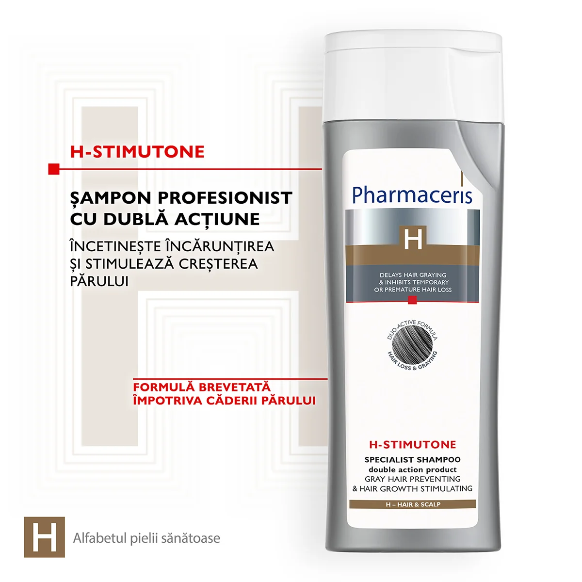 Sampon preventie par carunt si stimularea cresterii parului Stimutone H, 250ml, Pharmaceris