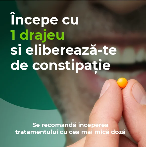 un drajeu tinut intre degete, in fundal o gura zambitoare