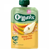 Gustare de mango cu pere si ovaz +6 luni Bio, 100g, Organix