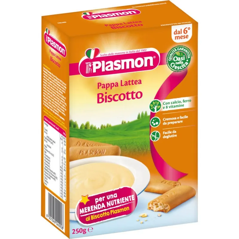 Crema de lapte cu biscuiti Pappa Lattea, 250g, Plasmon