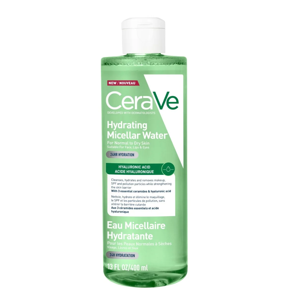 Apa micelara hidratanta pentru ten normal si uscat, 400ml, CeraVe