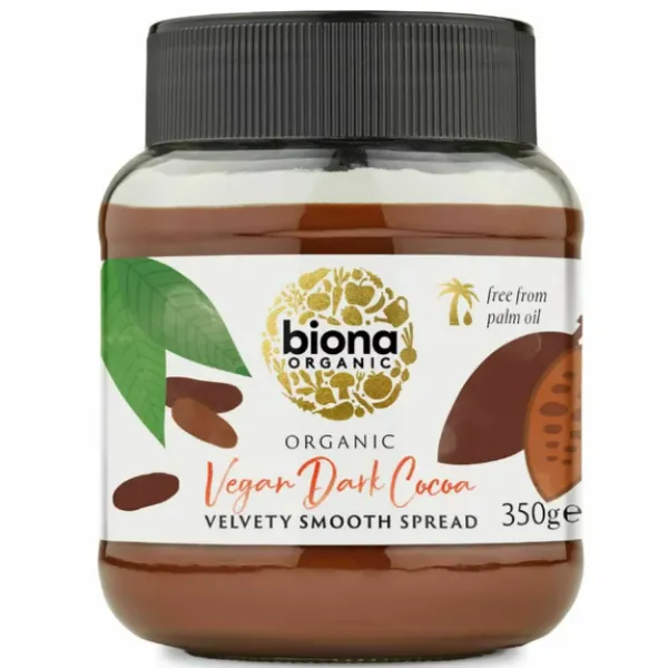 Crema tartinabila de ciocolata neagra bio Dark, 350g, Biona Organic