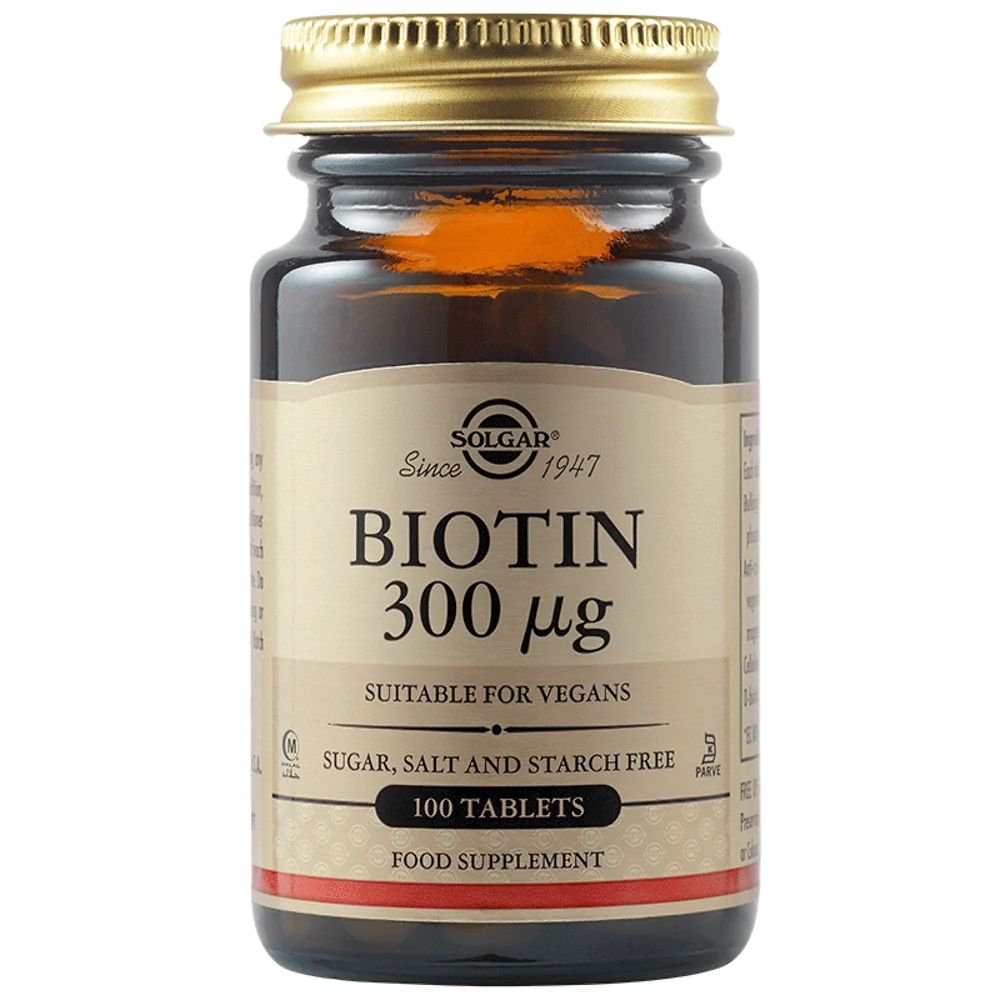 Biotin 300mcg, 100 tablete, Solgar