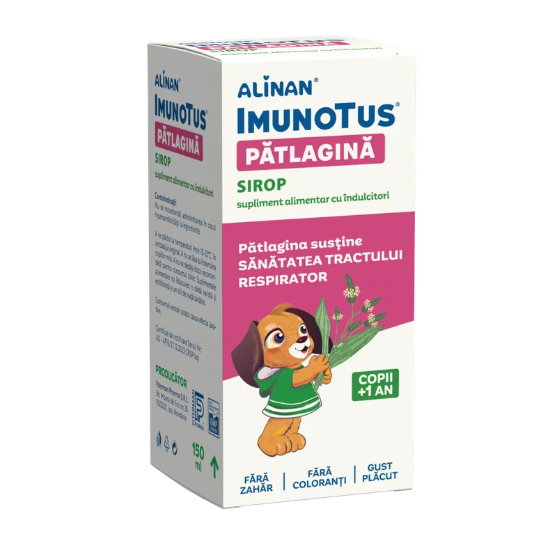 Sirop Alinan Imunotus cu Patlagina, 150ml, Fiterman