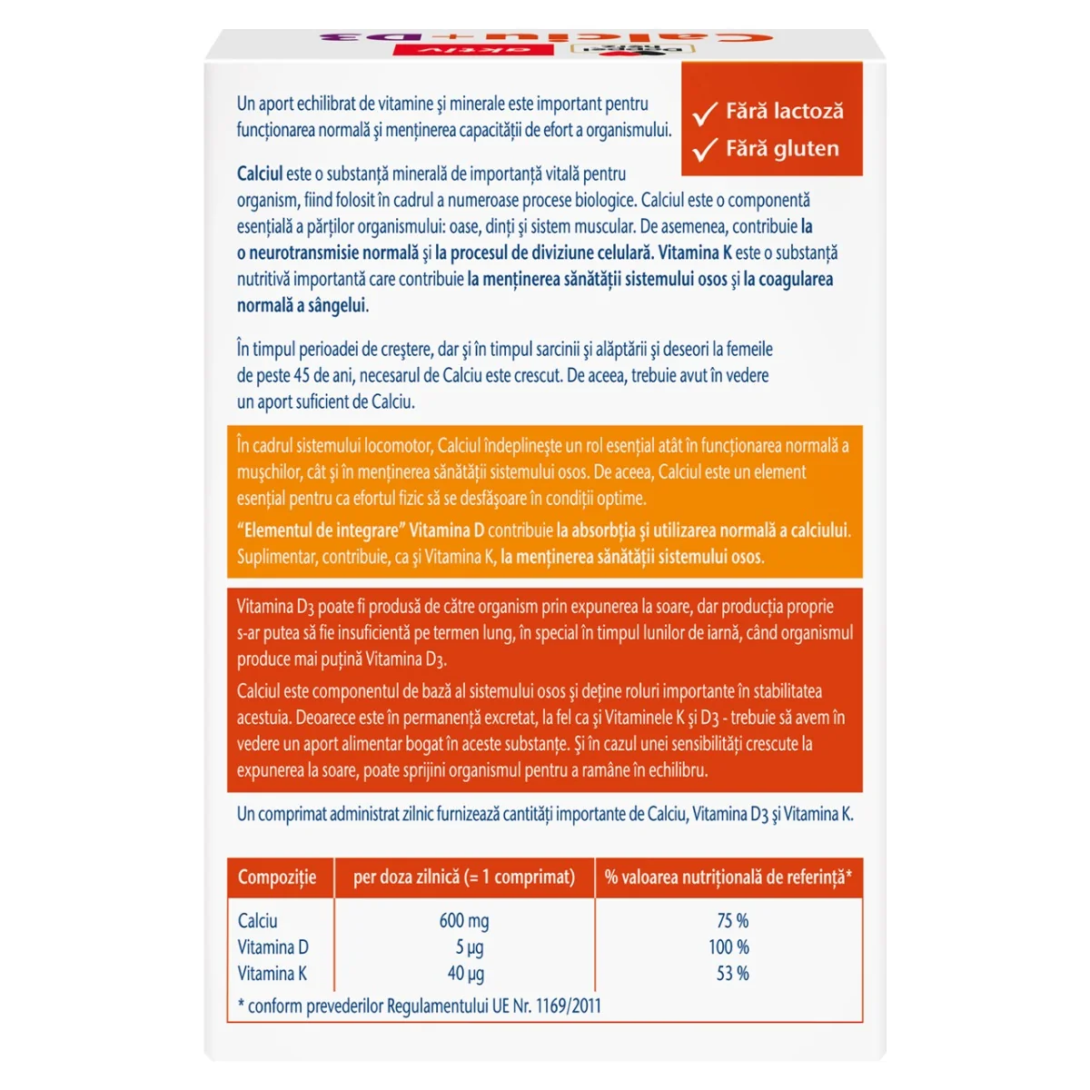 Calciu + D3, 30 comprimate, Doppelherz