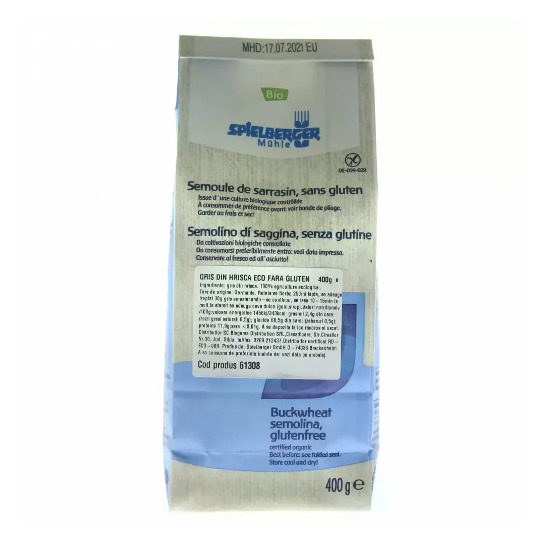 Gris din hrisca Eco fara gluten, 400g, Spielberger
