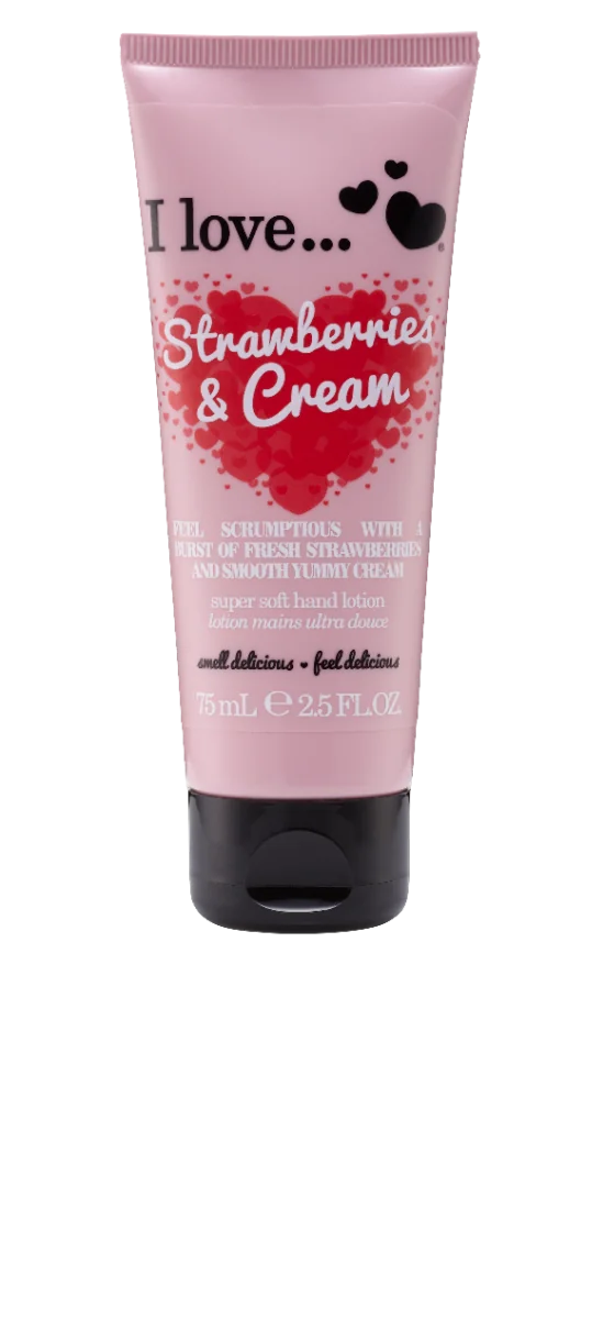 Crema de maini Strawberry Cream, 75ml, I Love Cosmetics