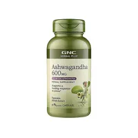 Ashwagandha 600mg Herbal Plus, 60 capsule, GNC