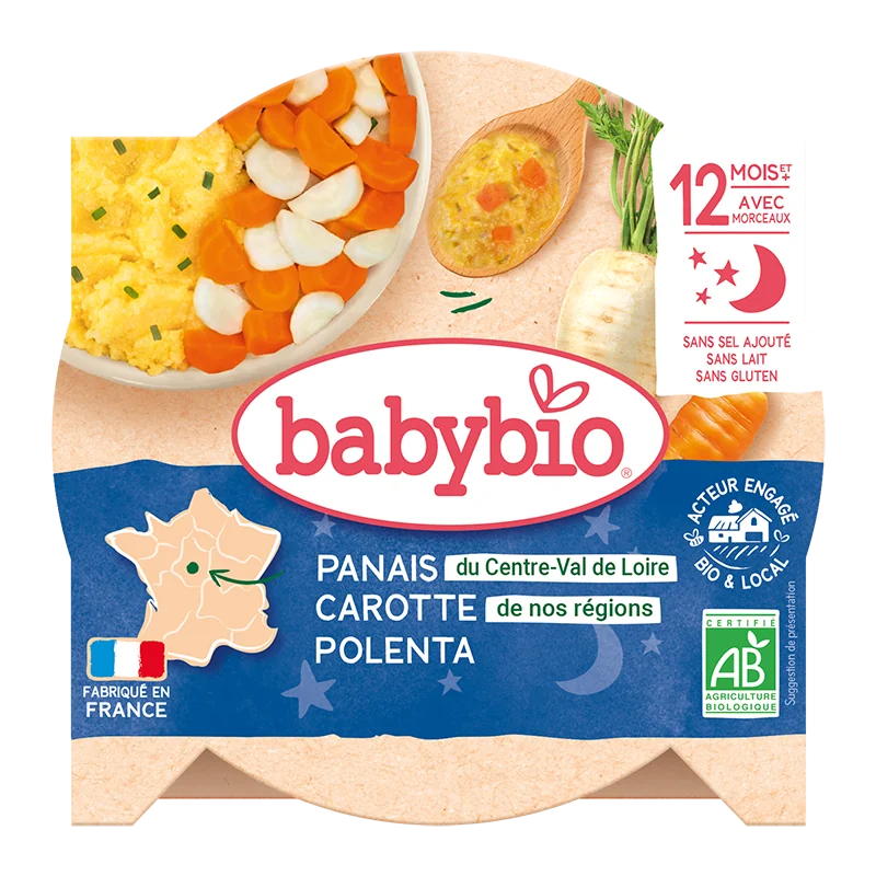 Meniu deliciu cu pastarnac, morcovi si mamaliguta, 230g, BabyBio