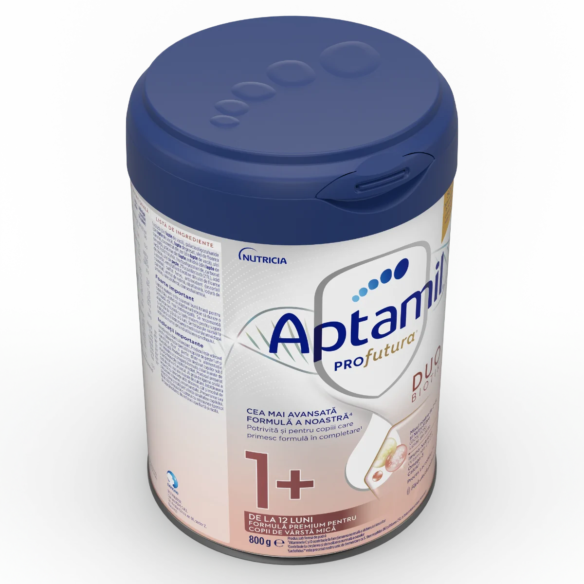 Formula premium pentru copii de 1-2 ani PRO Futura DUO-BIOTIK 1+, 800g, Aptamil