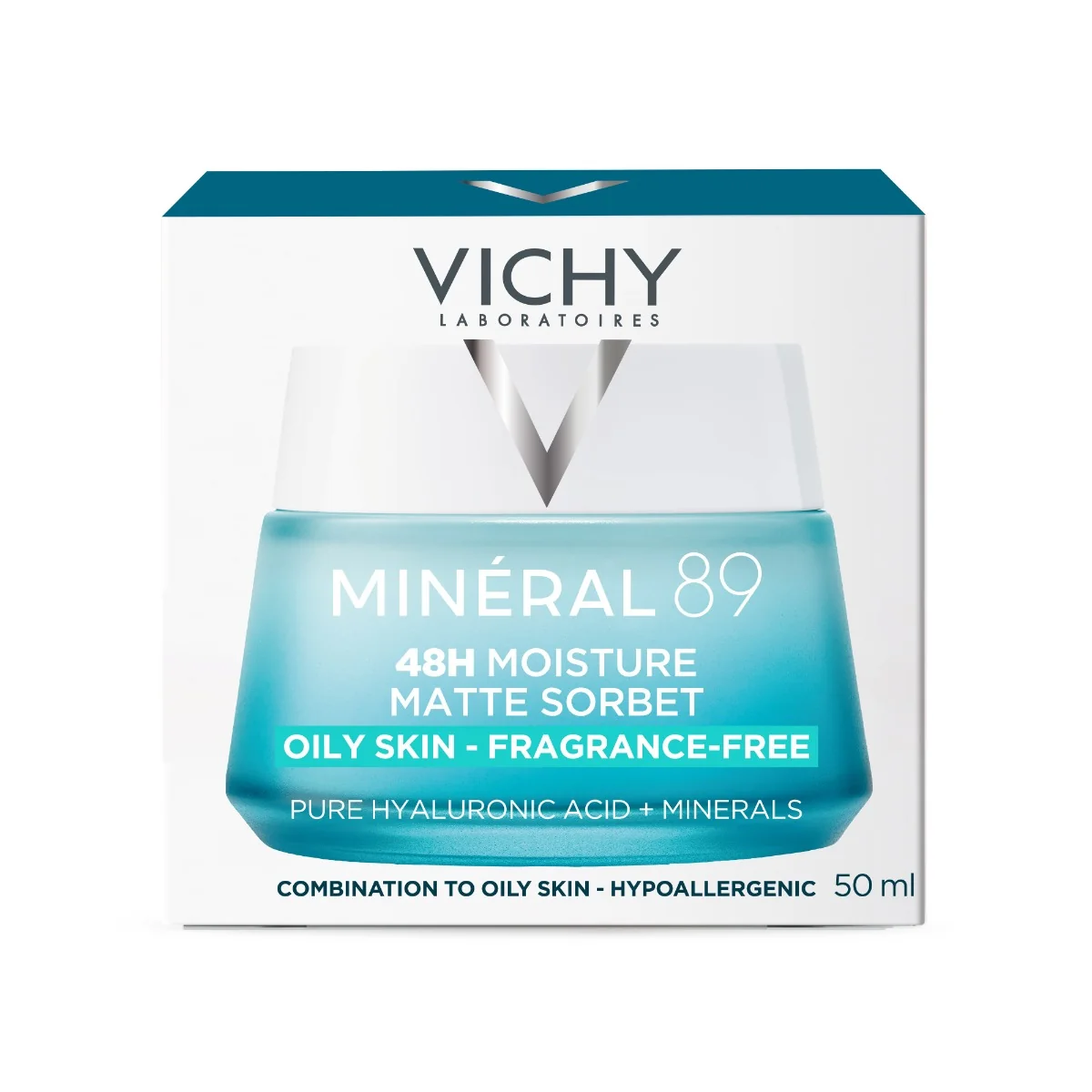 Sorbet-crema Mineral 89 Moisture Matte, 50ml, Vichy