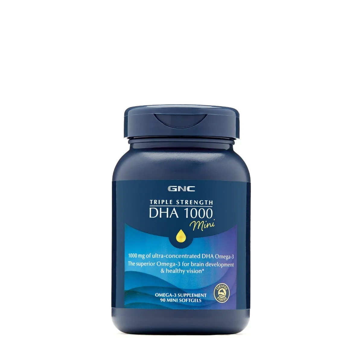 Acizii grasi DHA omega-3 mini, 90 capsule, GNC