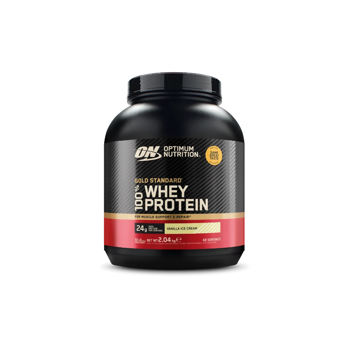 Proteine din zer 100% Whey Gold Standard cu aroma de vanilie, 2.04kg, Optimum Nutrition