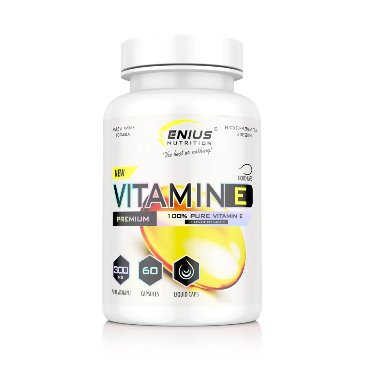 Vitamina E, 60 capsule, Genius Nutrition 