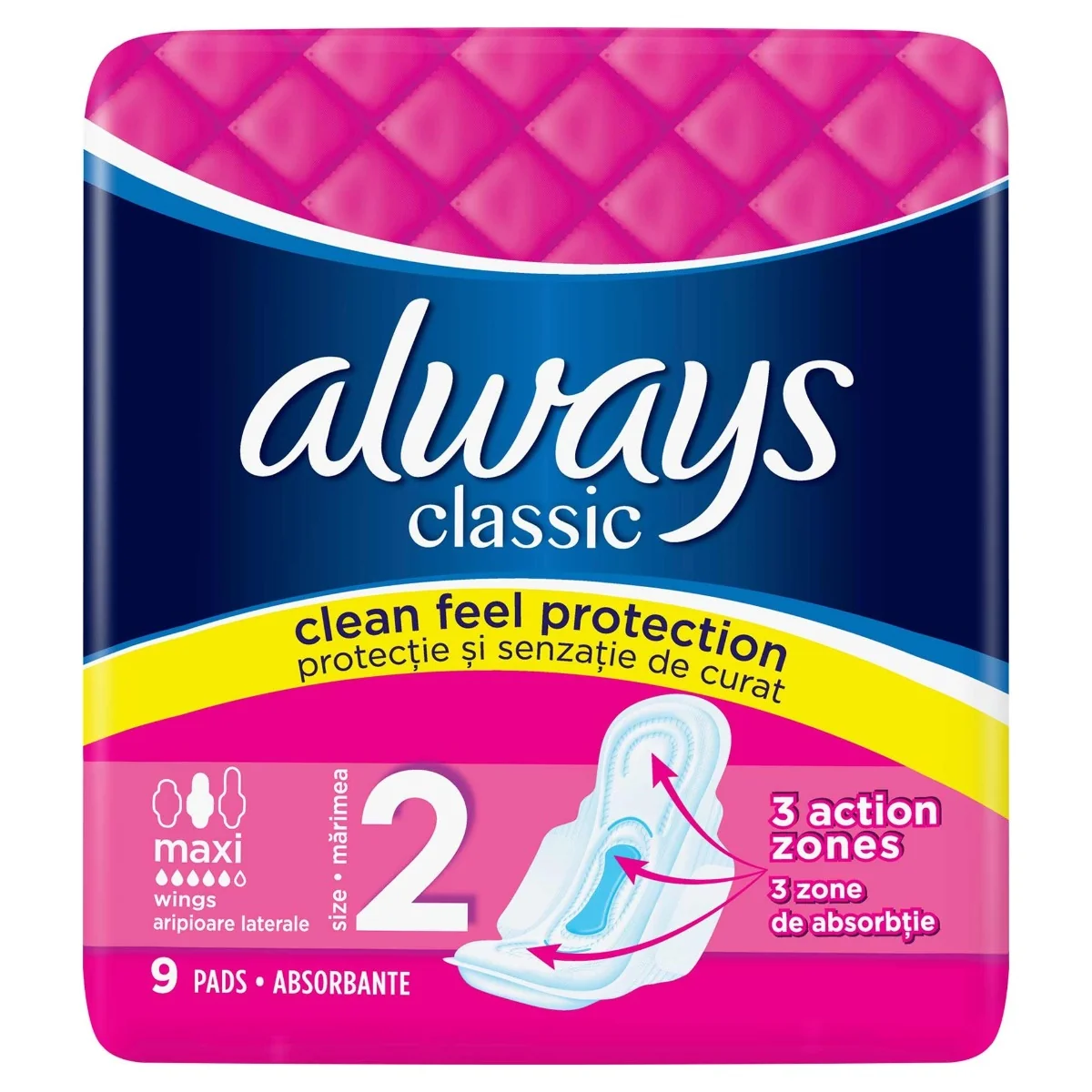 Absorbante Classic Super Plus, 9 bucati, Always